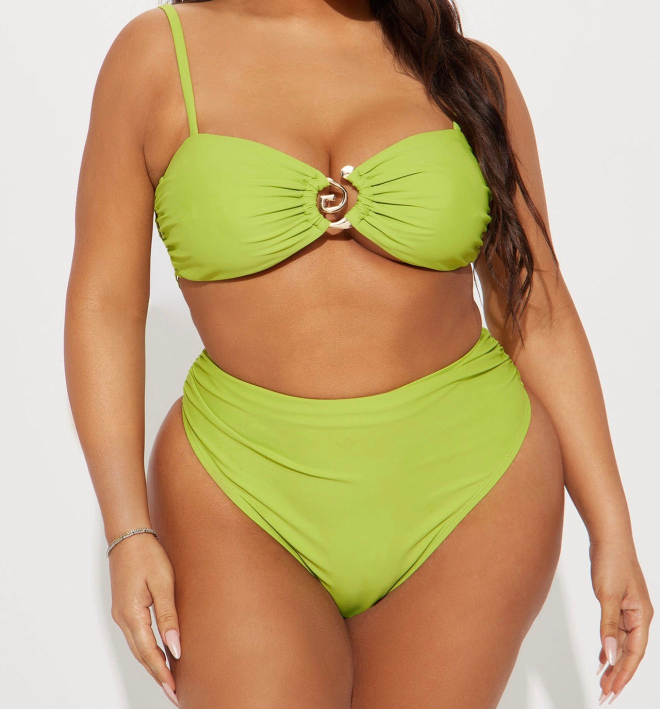 2 Piece Bralette Bikini- Lime